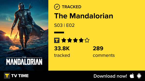I've just watched episode S03 | E02 of The Mandalorian! tvtime.com/r/2JYBI #tvtime