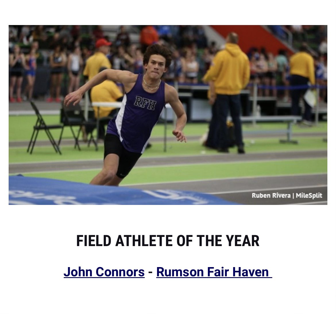 Congrats to RFH’s John Connors and Clemmie Lilley, Field Athlete of the Year and Sprint/Hurdler of the year respectively!  Great job!   <a href="/rfhxctf/">RFH girls track and cross country</a> <a href="/RFH_Regional/">Rumson-Fair Haven</a>