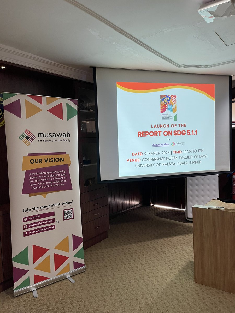 musawah's tweet image. #HappeningNow Launch of the Groundbreaking Report on Malaysia’s Commitment to #SustainableDevelopmentGoal 5 (Gender Equality). 

📣 Stay tuned for live updates!