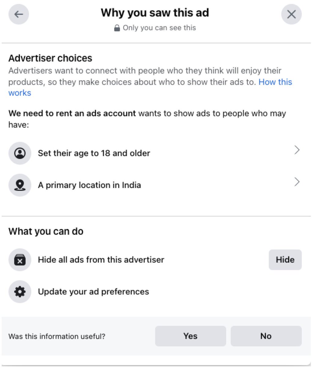dr__kb's tweet photo. I want to check what this malware can do. But first, before the ad disappears, I will check out why they targeted me. 
Boy oh boy, that's a wide target: https://t.co/GHp3yTaxwO