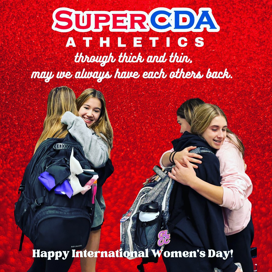 Happy International Women’s Day to our incredible athletes and the moms behind their mark on this world. Cheers to the thousands of strong ones we’ve had the privilege to help raise — 
KEEP BEING SUPER! ❤️💙🖤🤍
#supercda #supercdaathletics #superbuilt #downersgroveil #ihsacheer