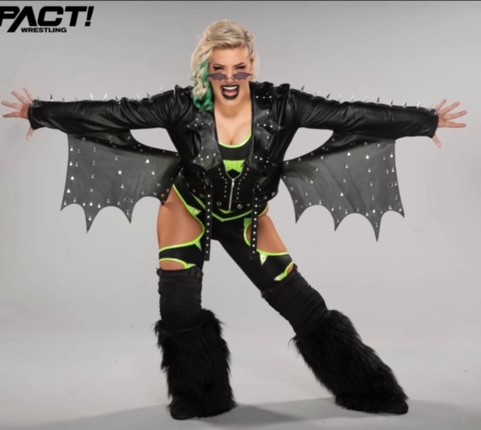 zombiewwe4134's tweet photo. Happy National Women's Day to my favorite @IMPACTWRESTLING Longest Reigning Knockouts Champions @WeAreRosemary @thetayavalkyrie @FearHavok #BabyBat #DemonAssassian #CusImSick 😈🤘🦇 #DeathDollz🖤 https://t.co/8Fcs80Wpnk