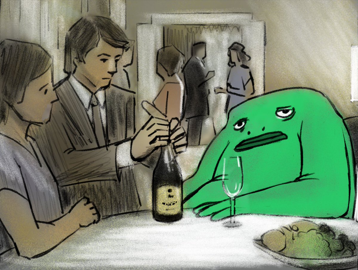 Donk__TK's tweet photo. Remember when Mr Frog was wasted in that wine commercial? https://t.co/kkQKFtqGVL