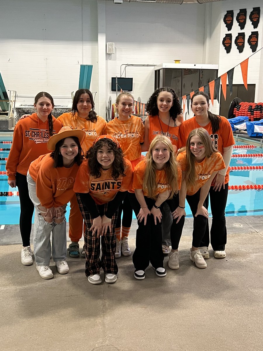 SaintsH2OPolo's tweet photo. So proud of these girls tonight! They showed strength, support, spirit, and strategy at their Orange and Black tonight! What a great way to spend this #InternationalWomansDay2023. We are looking forward to a great season! @ScienceSavickas https://t.co/fXG2vYcGym