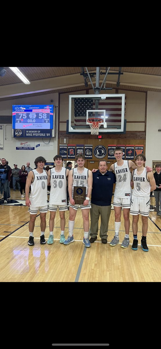 BOYS BASKETBALL SECTIONAL SEMI FINAL TOMORROW @ CLINTONVILLE VS LITTLE CHUTE AT 7!!! THEME IS XAVIER OUT! 🦅🦅🦅🦅 TICKETS ON SALE AT 5:45 AT CLINTONVILLE!! BE THERE AND BE LOUD!!!!
