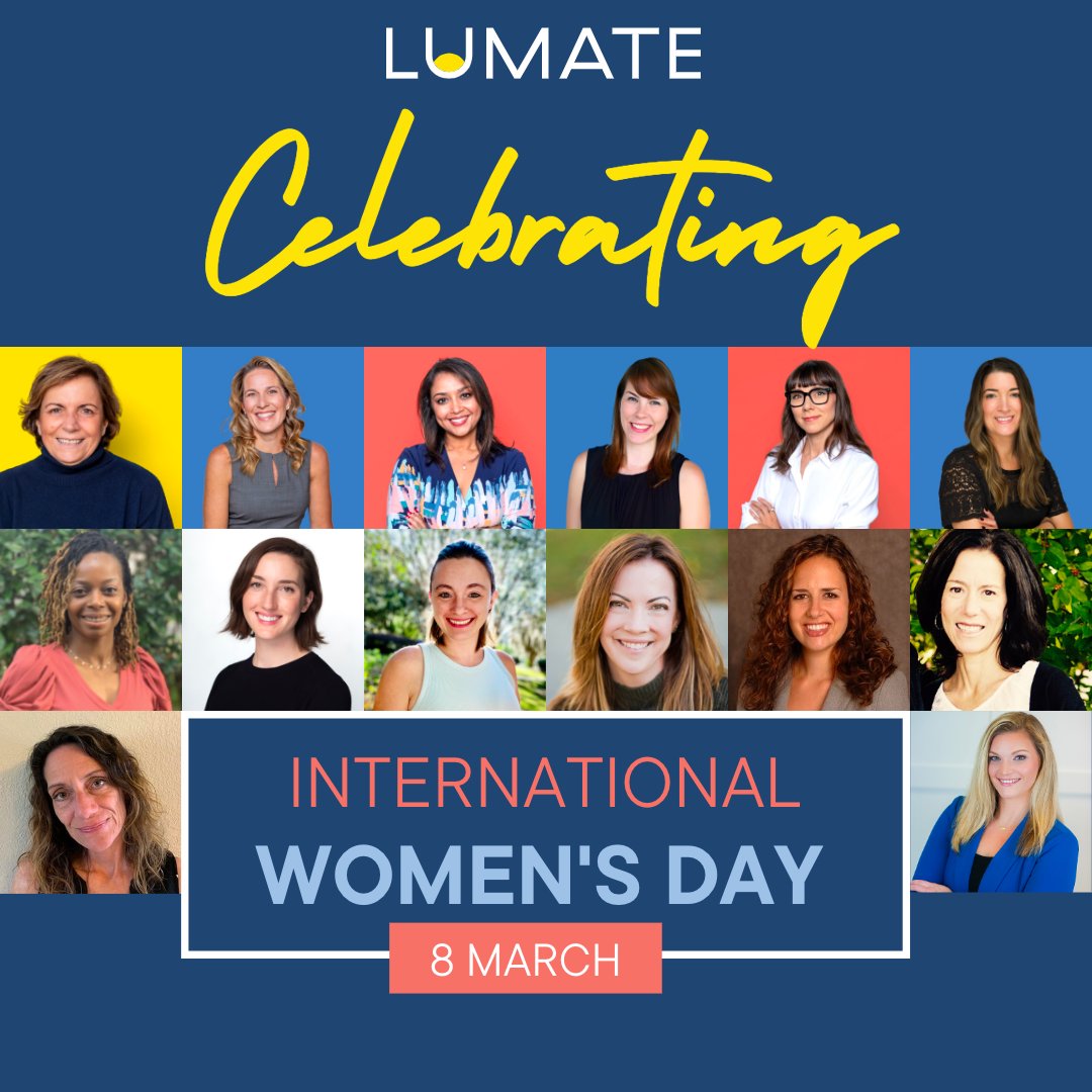 lumatehealth's tweet photo. There are some pretty amazing women in this world, and we're especially honored to have such an incredible group of them on our team! Happy International Women's Day from your friends at Lumate. #umatter #lumate #teenaxiety #cbt #evidencebasedtherapy https://t.co/oJOSGmkkP5
