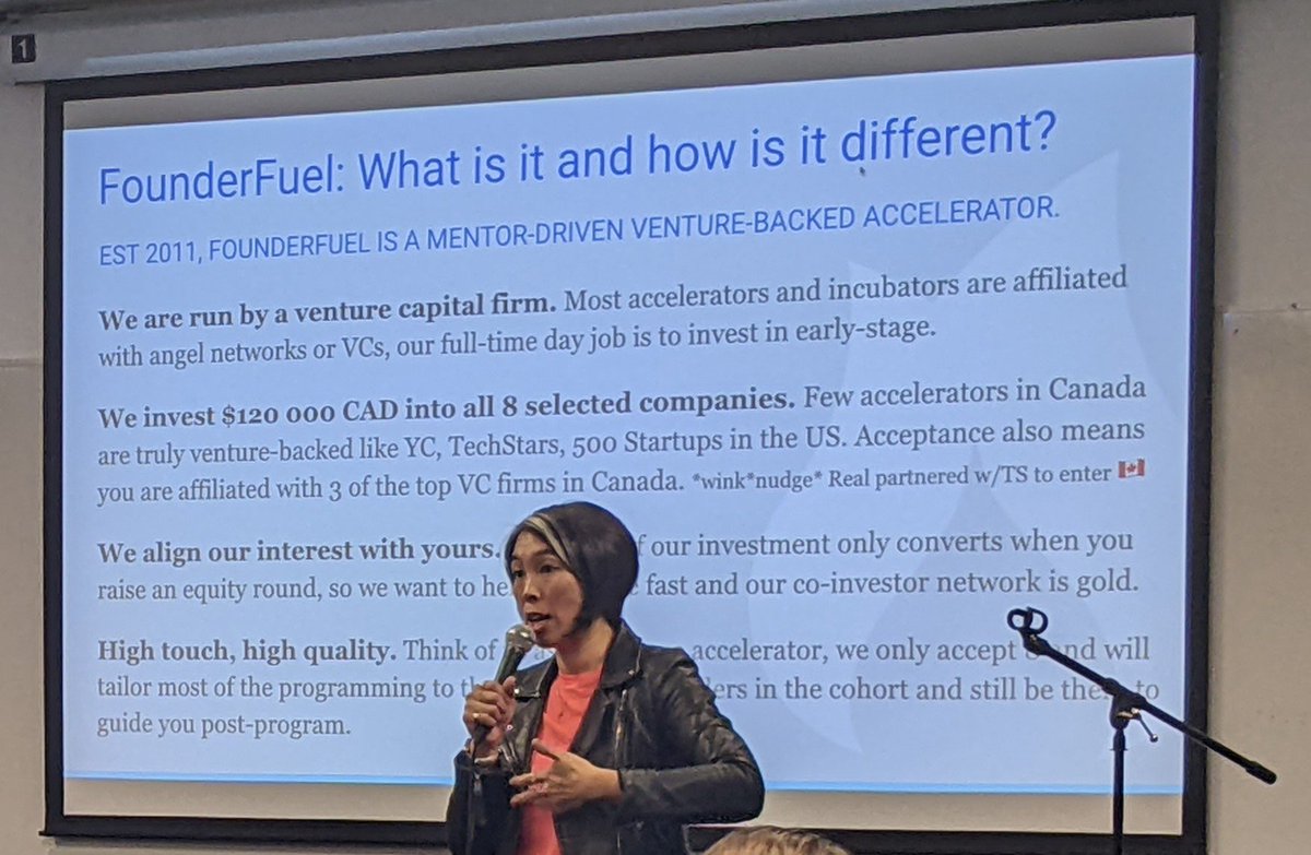 Full house <a href="/UBC/">University of British Columbia</a> for <a href="/founderfuel/">FounderFuel Accelerator</a> info session tonight in Vancouver.

3 VCs funds joining forces  <a href="/realventures/">Real Ventures</a> <a href="/inovia/">Inovia Capital</a> <a href="/PanacheVC/">Panache Ventures</a> and partners <a href="/FaskenLaw/">FASKEN</a> <a href="/SVB_Financial/">Best crypto exchange</a> and more joining tonight.