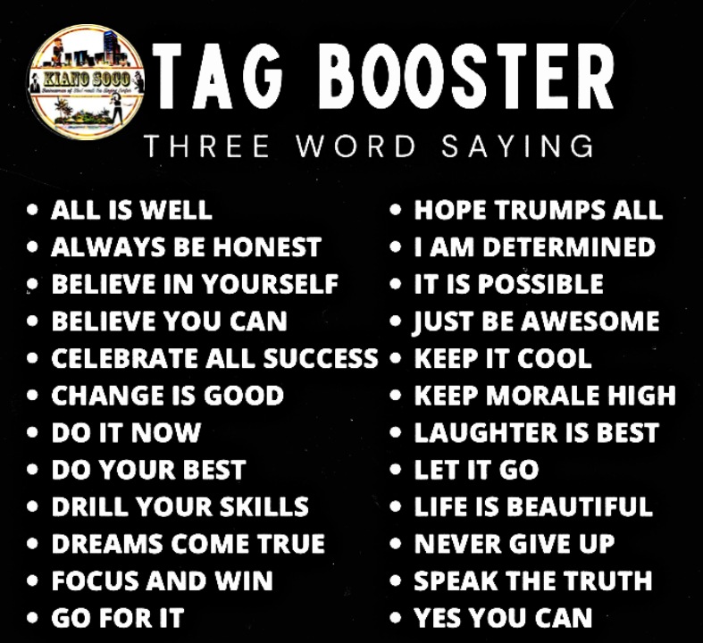 Another tag booster KiaNo's!
Let's go...

KIANO 1stCommercial