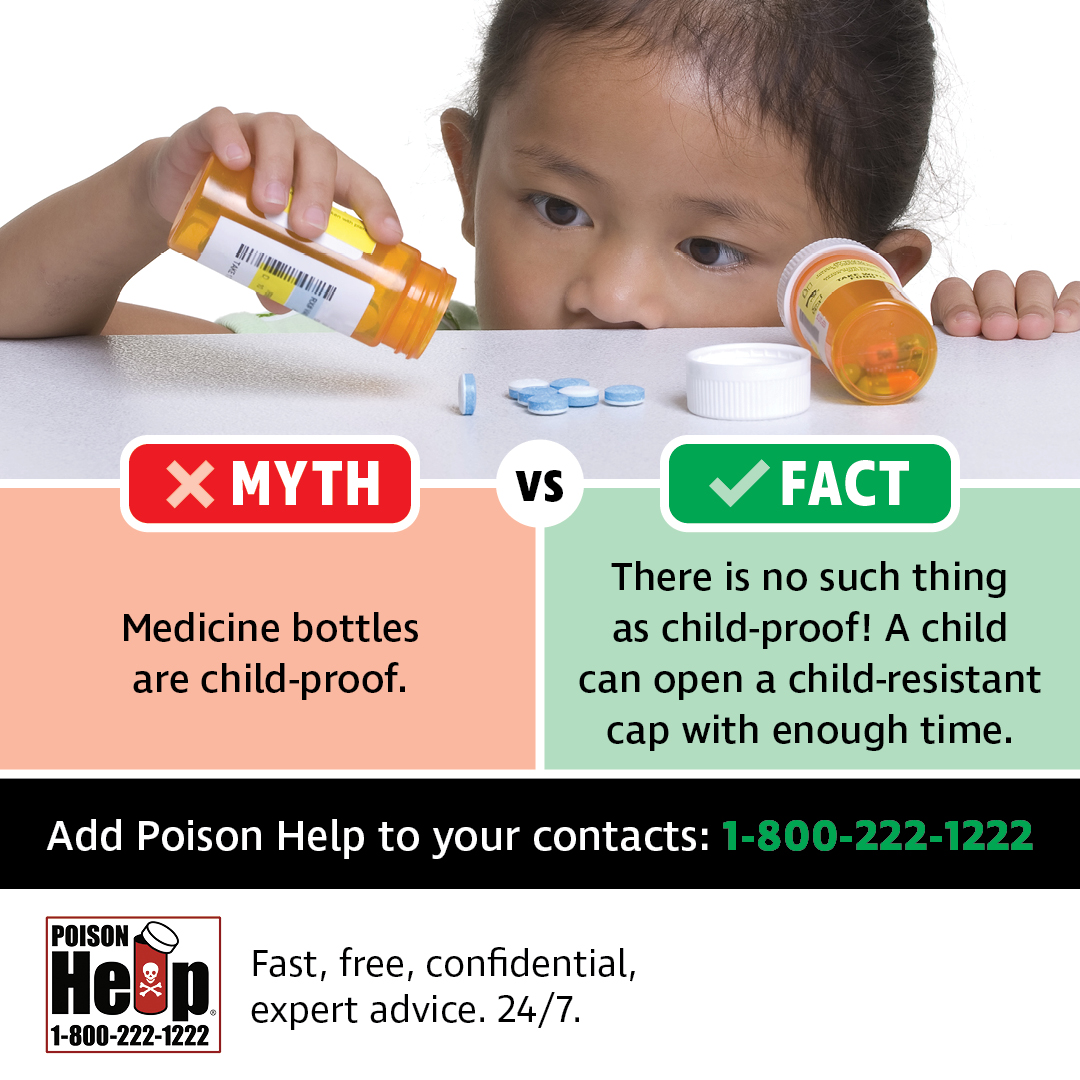 TXPoisonControl's tweet photo. Child-resistant packages do not replace the need for proper storage and adult supervision. 
 Children of varying ages will be able to get into child-resistant packages if given enough time.

#accidentshappen #childresistant #notchildproof #preventpoison #poisonhelp https://t.co/0kJxsQ1VO1