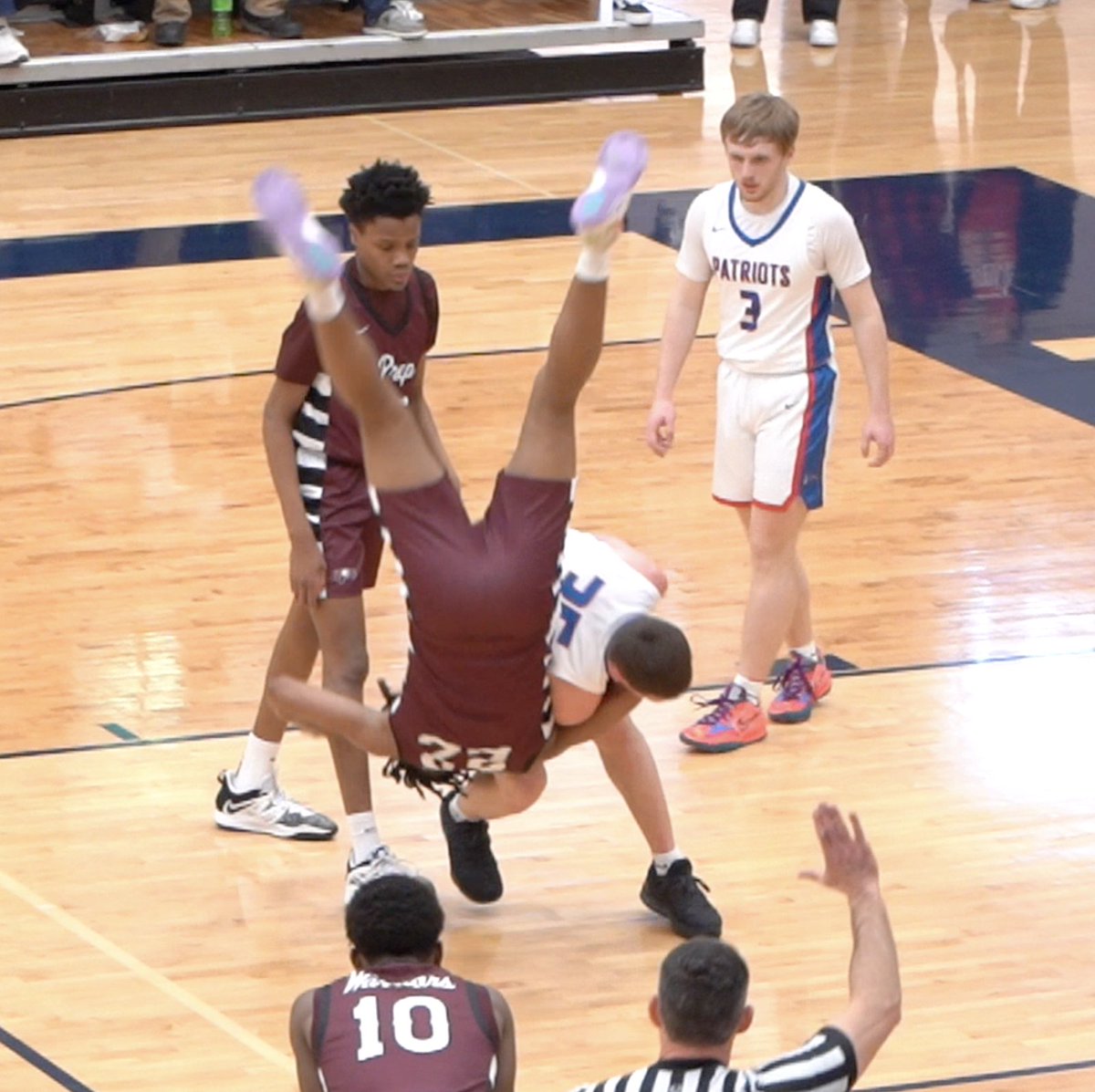 I will show more tomorrow, but these two plays here were both not called fouls tonight