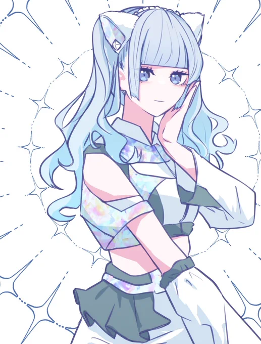 描きたいものを描こうと決めた結果、好きなアイドルを描いていました(ドルオタの顔つき) 