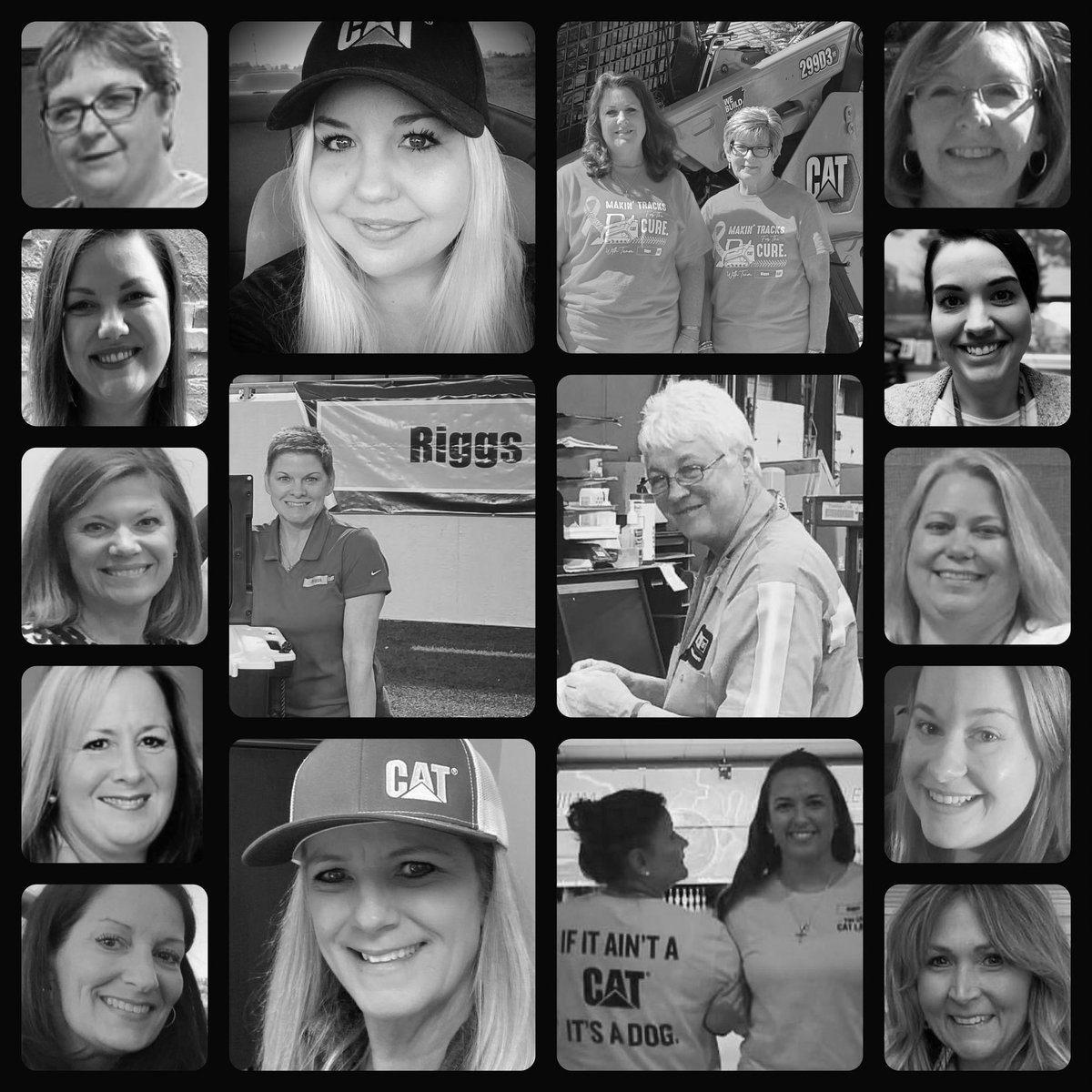 RiggsCAT's tweet photo. 👷‍♀️🚧 This week we celebrate Women In Construction!

Here are just a few of the #WIC faces behind our business. Thank you ladies, for all you do!

#internationalwomensday #womeninconstructionweek #caterpillar #riggscat #women https://t.co/WmOagVpMsy