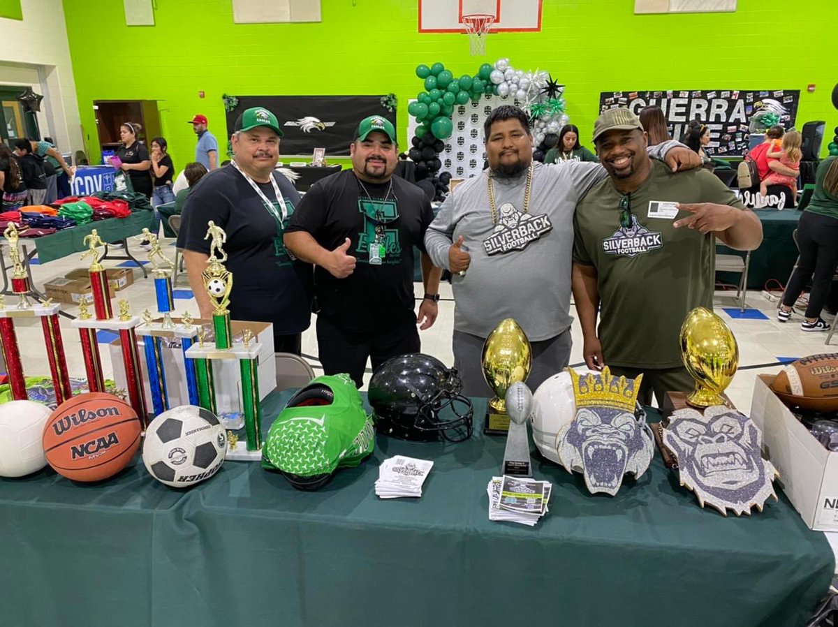 CoachHdz73's tweet photo. When Coach Trey Johnson asked us to help promote his football organization at the beginning we were honored. It’s so awesome to see a lot of our Alamo kids gaining a passion for football. Silverbacks is an awesome program that cares about the youth and promotes academics first! https://t.co/IB384fjqCa