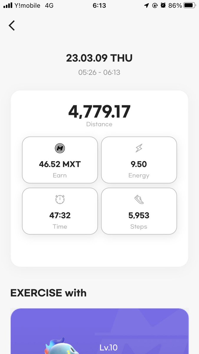 stepper_STEPN's tweet photo. @MXUPofficial
3/9
JIARiちゃん成長録✨
running mode🏃
9.5energy / 46.52MXT🔥
power 20
speed 48
fortune 19
heart 33
HP96.04→68.49
回復コスト❤️🩹→🍎🍎🍎🍌🍌
HPが55を下回ると獲得量が10%低下
参考ラインですね😂
公式ディスコード
https://t.co/u6y29gE6T6
#MXUP #DearMon https://t.co/FE2cvSoCb2