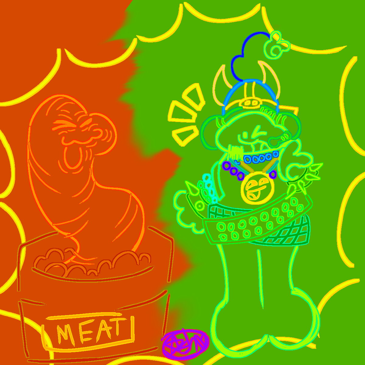Day 24:
Scene Fren and Meat