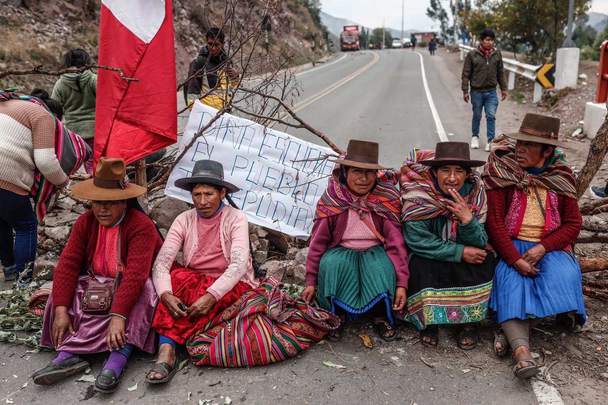 verdeembeleso's tweet photo. MUJERES ANDINAS
HACIENDO POLÍTICA
DESDE LAS CALLES:
¡Dina, escucha,
el pueblo te repudia! https://t.co/LrRZInVjKt
