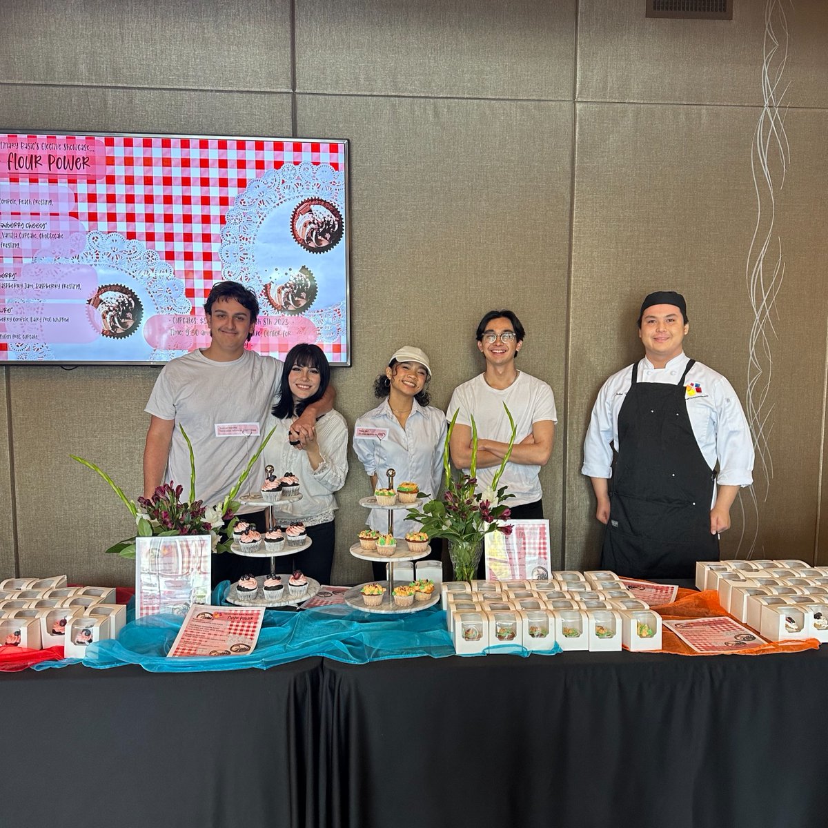 weareocsa's tweet photo. The OCSA Elective Showcase began today and continues tomorrow in the Webb Theatre! Students in a variety of elective courses will be showcasing their talents. Come early to enjoy cupcakes created by the Culinary Basics class and view artwork displayed in the lobby! https://t.co/JezM2S8GVv