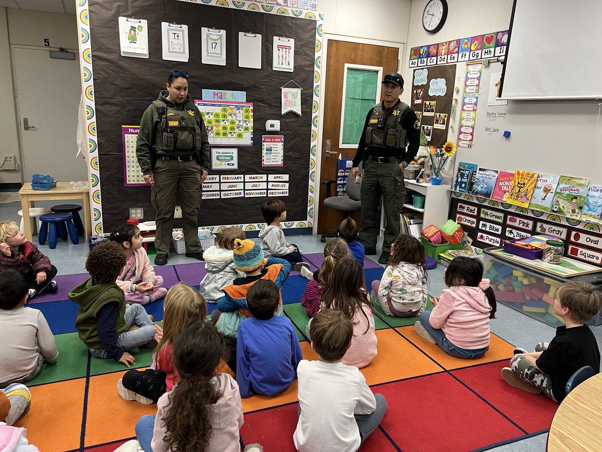 Thank you to our J-Team deputies for visiting our class and sharing about how you help our community! #TK #communityhelpers <a href="/CubsofChaparral/">Chaparral Elementary School</a> <a href="/LHSLASD/">LASD Lost Hills Stn.</a>