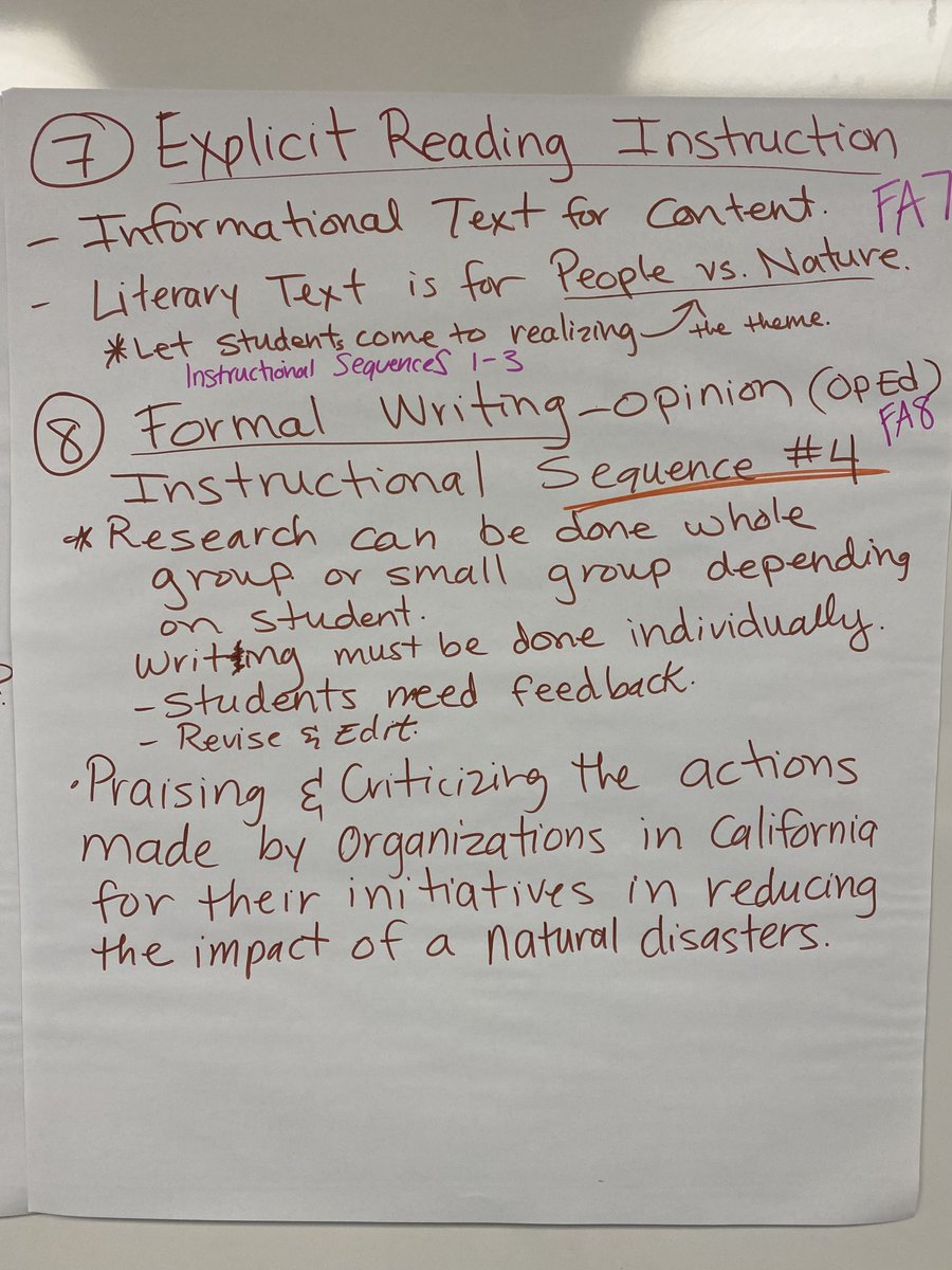 As we continue to support unit designs with content standards. The sequencing model makes better sense while becoming easier for our 4th grade Ts to build w it. #OSDDLI #DLI #OSDBiliteracy #C4T4B