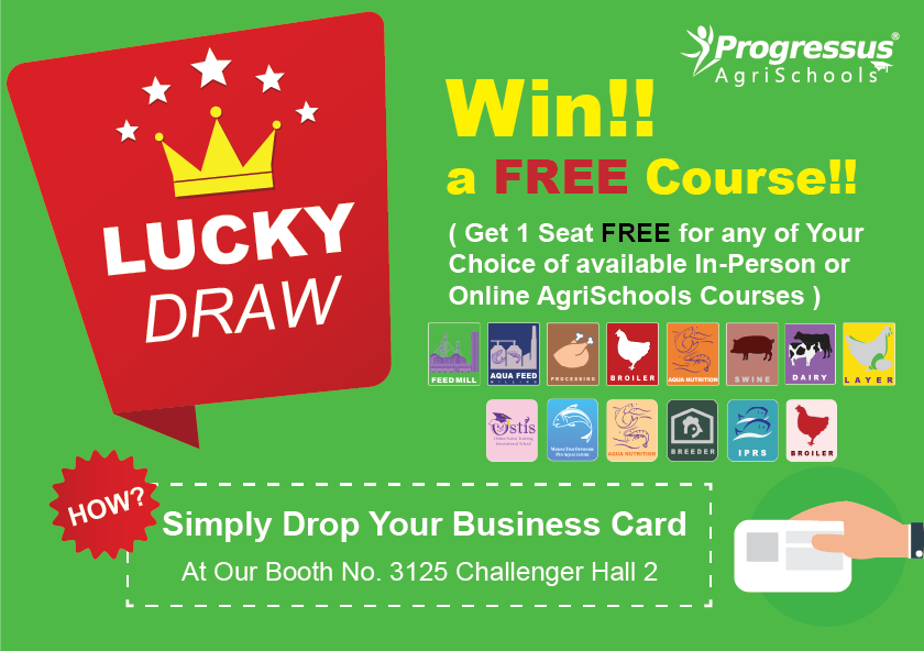 ProgressusAsia's tweet photo. WIN your free AgriSchool course at VIV Asia ! 
.
Stop by and drop your name  card at Progressus Booth No. 3125, IMPACT Challenger Hall 2, Bangkok, Thailand
.
See you at VIV Asia 2023
#vivasia #progressus #agrischools https://t.co/GIMPFKdKLh