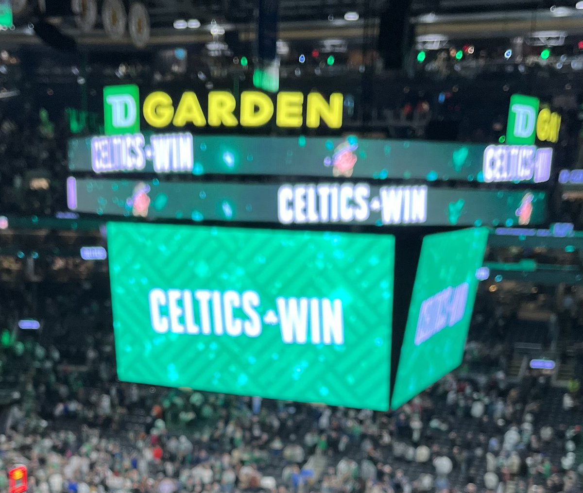 DammitShane's tweet image. What a night! Celtics win! s/o to the chill Blazers fans next to us 🔥