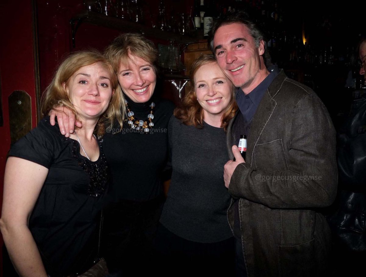 What do you do when Instagram is down? Come to the dark side: Twitter. Actually, both spaces are creepy. Here is Greg Wise, surrounded by women who use their voices and privilege to raise other women up. #InternationalWomansDay #emmathompson #sophiethompson #clarewise