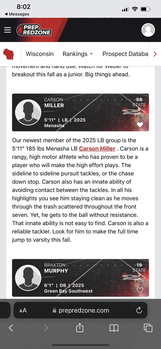 thanks for the write up. won’t disappoint!!! <a href="/MJ_NFLDraft/">Mark Johnson</a> <a href="/korthj/">Jeramie Korth</a> <a href="/PrepRedzoneWI/">Prep Redzone Wisconsin</a>