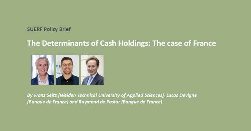 suerf_org's tweet photo. #SUERFpolicybrief "The Determinants of Cash Holdings: The case of France" by Franz Seitz (Weiden Technical University of Applied Sciences), Lucas Devigne (@banquedefrance) and Raymond de Pastor (Banque de France)

#CashDemand #Banknotes #NetIssues #SeasonalMethod