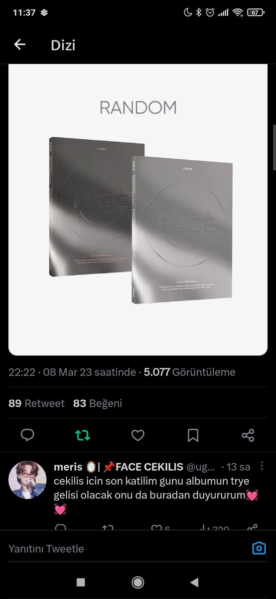 @ughgodisease Çekiliş için teşekkürler 🥺💜 @seokjininelleri @namjinhopee7