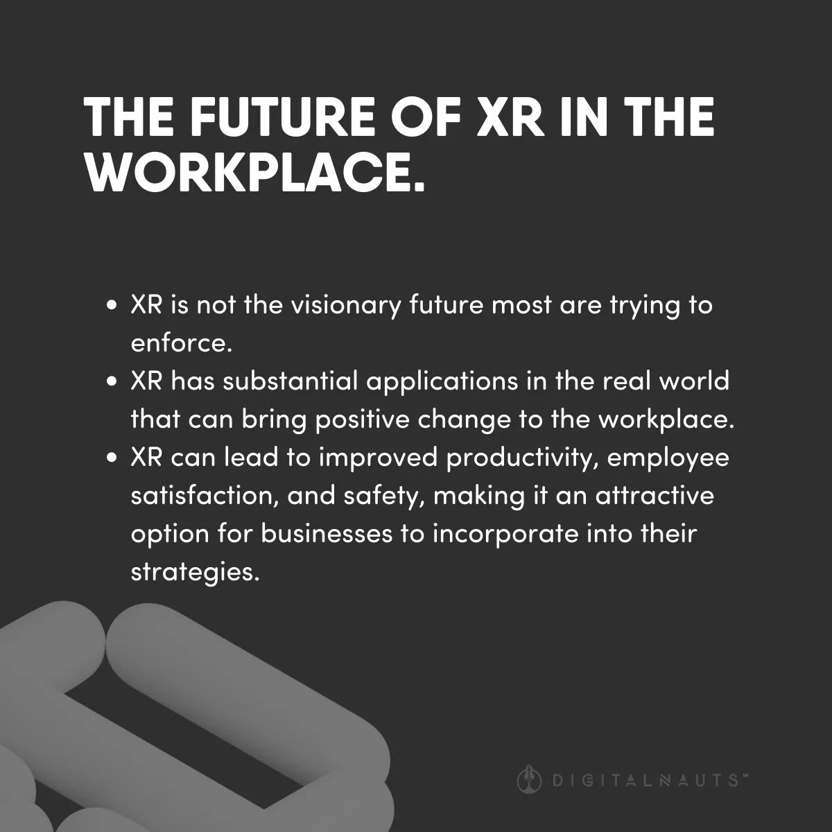 Digitalnauts (@digitalnauts) on Twitter photo Are you curious about how XR is transforming the way businesses operate? Our infographics might spark some inspiration! Check it out below ⬇️ #XR #business #infographics Are you curious about how XR is transforming the way businesses operate? Our infographics might spark some inspiration! Check it out below ⬇️ #XR #business #infographics