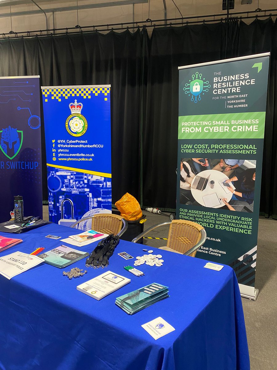 NEBRCentre's tweet photo. We are all set up on this snowy morning at Opportunities Doncaster Live ⛄️ We are on a stand with our colleagues from @syptweet, who are ready to engage with students about their Cyber Switch Up event!
More details can be found here: https://t.co/J6Ldjv67YG
#doncasterlive https://t.co/WMsRTVRNr2