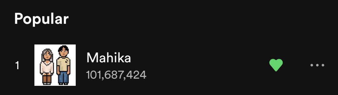 100M Streams for “MAHIKA” on @Spotify_PH 💚 Thank u sa lahat 🫶🏼