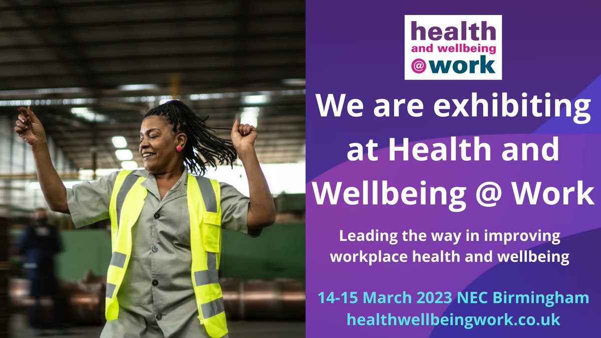 LDC_tweets's tweet image. SMART Work &amp;amp; Life will be exhibiting at the forthcoming Health &amp;amp; Wellbing at Work Show. If you're going, please come along &amp;amp; find us on stand 114 to discuss how #SmartWork &amp;amp; Life can support your workplace. #sitless #movemore 🔗 to register. healthwellbeingwork.co.uk