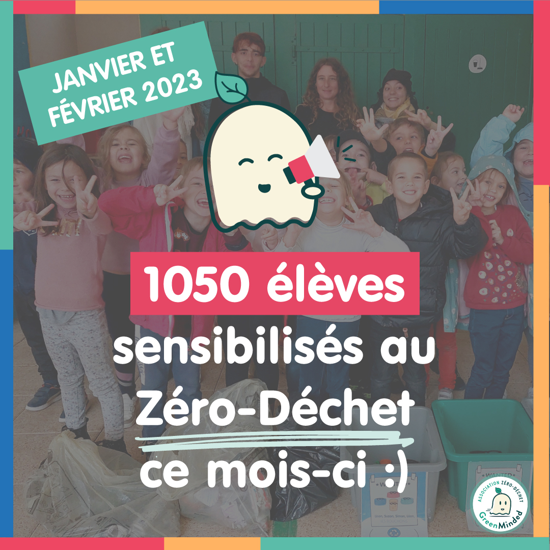 🤗[ENCORE 1050 ÉLÈVES SENSIBILISÉS AU #ZÉRODÉCHET]

Dans 41 classes réparties sur 6 villes et 7 départements différents, ces deux derniers mois !

Merci infiniment à toutes nos bénévoles :
: Anaïs, Agathe, Laoriane, Antoine, Naïmé, Jade, Lou, Camille, Lou et Mélanie  #GreenMakers