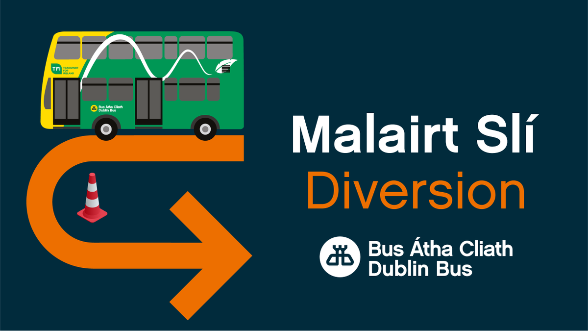 dublinbusnews's tweet photo. Diversion on Route #DB44b on Thursday 9 March 2023. https://t.co/rslrCvkVpF
Atreorú ar Bhealach #DB44b Déardaoin 9 Márta 2023. https://t.co/WUbNxDsVB7