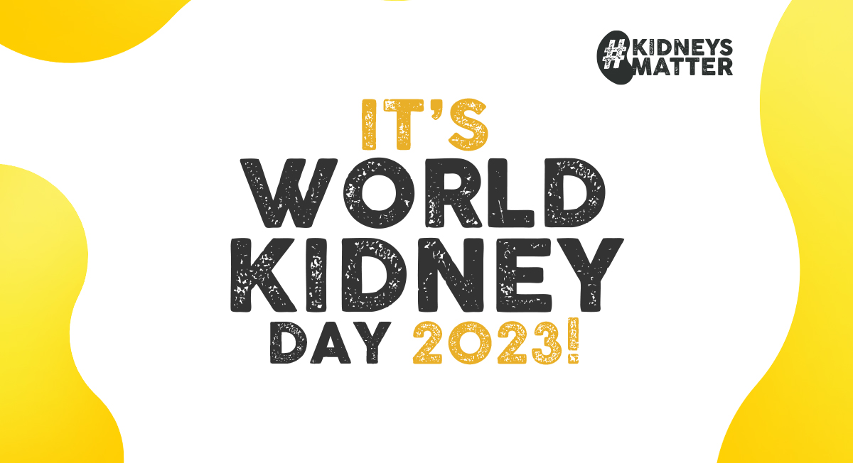 This is your chance to spread the word that #KidneysMatter

Our goal is to put #kidneydisease on everyone’s radar.

We need you to get involved & to raise awareness of just how serious kidney disease is.

Please share to show everyone that #KidneysMatter #WorldKidneyDay