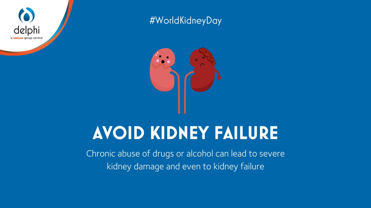 #WolrdKidneyDay
Those that become tolerant to substances tend to increase consumption, leading to problems with toxicity and kidney function. Chronic abuse leads to severe irreversible damage and even kidney failure. 

To learn more, contact us or read &gt; worldkidneyday.co.uk