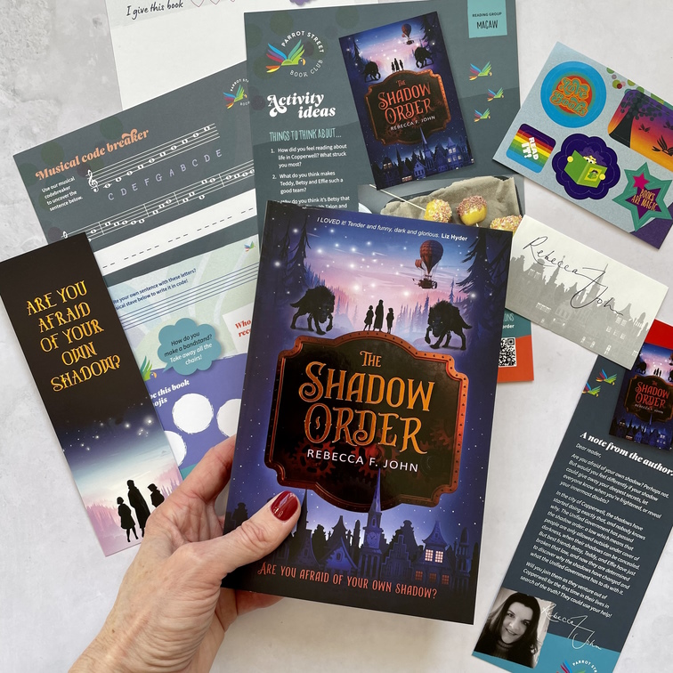 parrot_street's tweet photo. Dark & atmospheric, #TheShadowOrder @Rebecca_Writer had us gripped from the very beginning. We love the three main characters, all hugely relatable - bright & thoughtful rays of sunshine in this shadowy, dystopian world. Perfect for tweens & early teens https://t.co/UCeOUlzmKY https://t.co/yWF3Ets8ZA