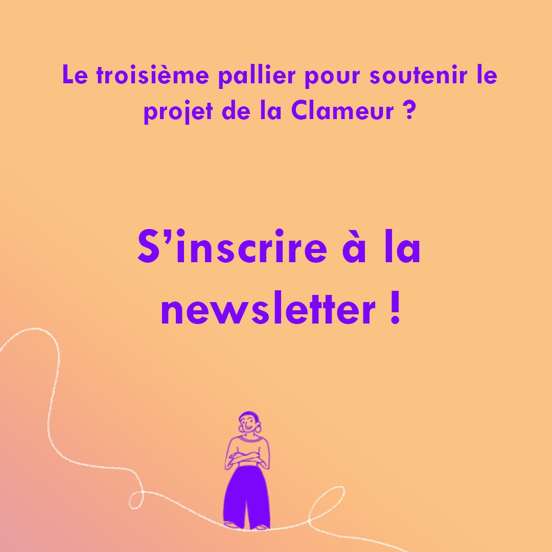 Vous savez ce qu'il vous reste à faire 😌

Pour vous inscrire : laclameur.org/newsletter/