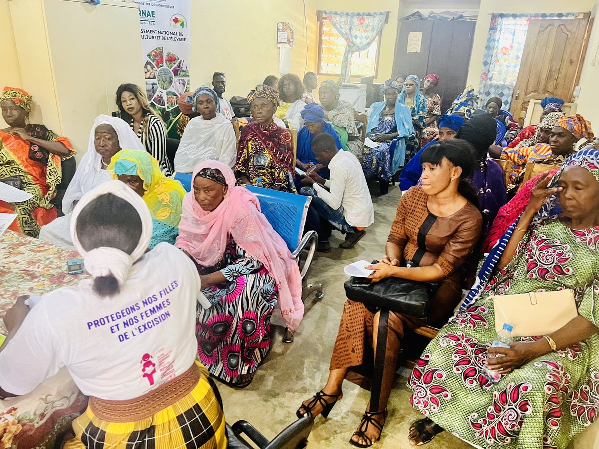 #8mars 
Pour marquer la journée internationale des droits de la femme, la DPAE de Coyah a organisé une session d’information sur le programme PARFA , les bénéficiaires sont les femmes des différents groupements agricoles.
Bonne fête des droits des femmes !