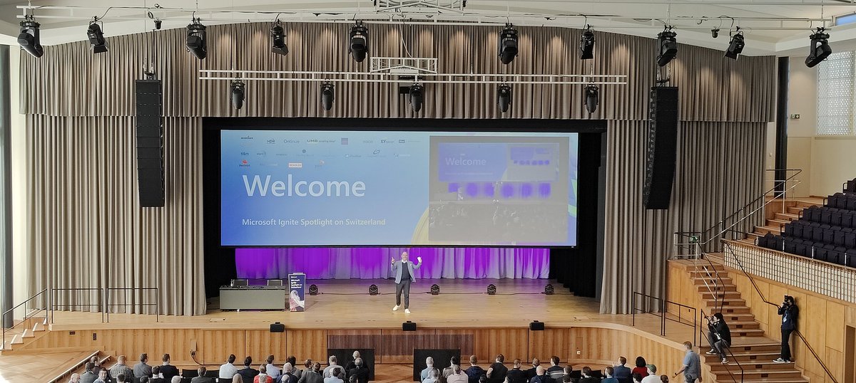 alschneiter's tweet photo. Let's kick-off with #MSIgnite Switzerland #microsoftCH #scopewyse https://t.co/7wi5w1mFY3
