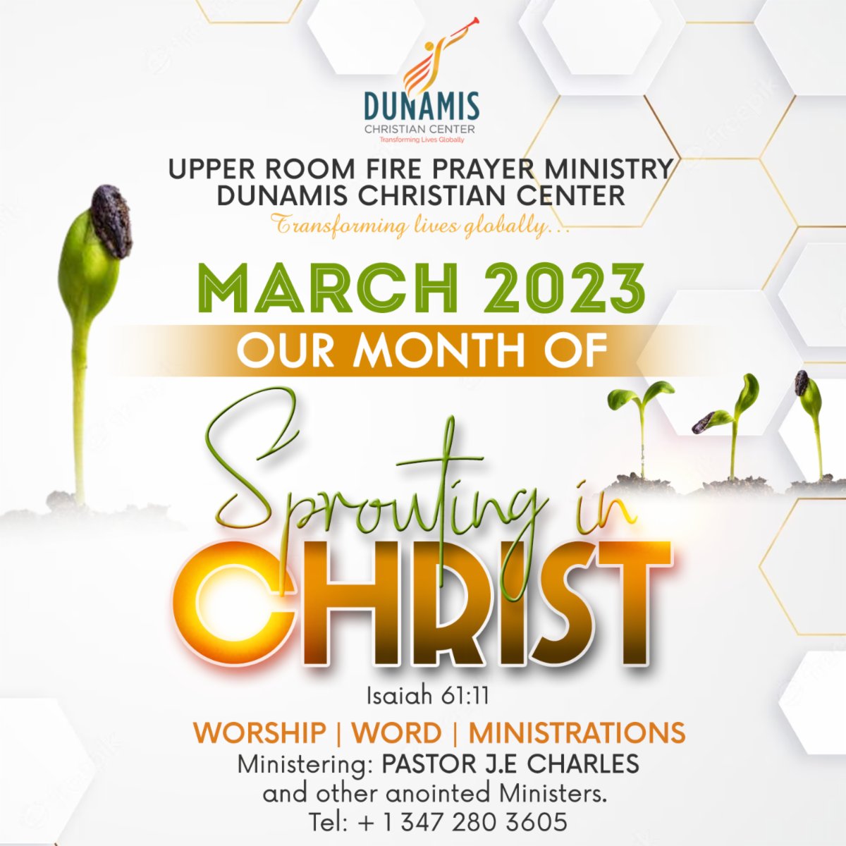 UpperRoomFPM's tweet photo. https://t.co/EwKMeoxefY
By prophecy, this is our season of “Sprouting in Christ” This means to increase our knowledge of Christ and become more constant in our love for and obedience to him. To God be the Glory, beginning from today as you sprout up in Christ, may the Holy Spiri https://t.co/znqfY842dN