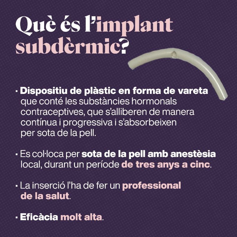 salutcat's tweet photo. ✅ L'anticoncepció és essencial per a la vida de les dones, i per això és important eliminar les barreres al seu accés.

👉 Coneix els mètodes anticonceptius de llarga durada que són gratuïts per a totes les dones i homes trans que conserven la seva capacitat gestant.