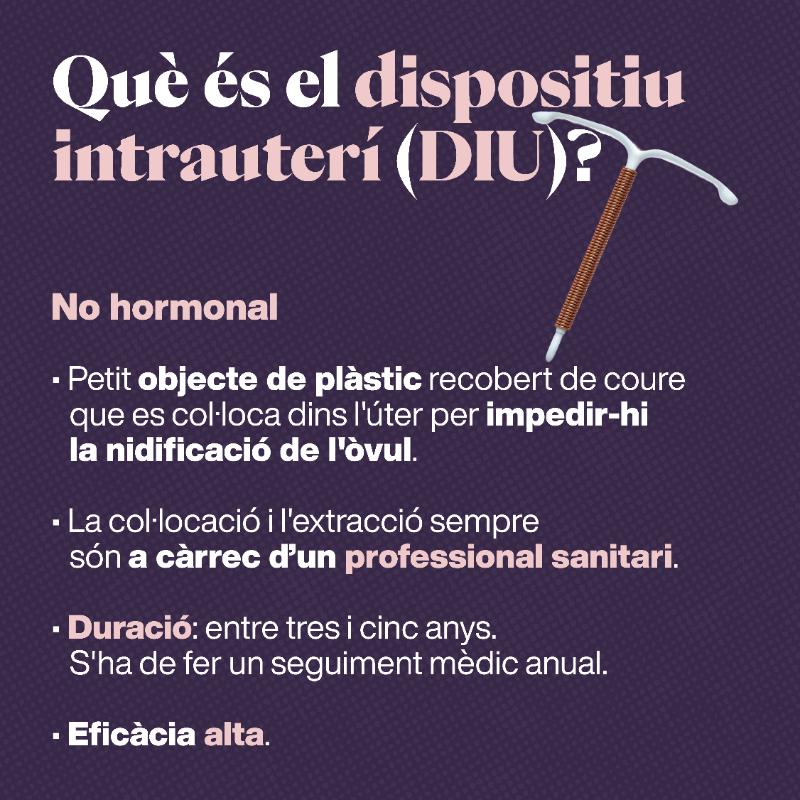 salutcat's tweet photo. ✅ L'anticoncepció és essencial per a la vida de les dones, i per això és important eliminar les barreres al seu accés.

👉 Coneix els mètodes anticonceptius de llarga durada que són gratuïts per a totes les dones i homes trans que conserven la seva capacitat gestant.