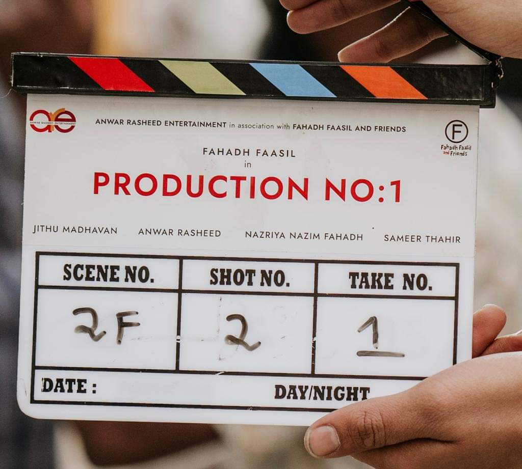 Shoot starts today.

#FahadhFaasil  #JithuMadhavan  #AnwarRasheed  #NazriyaNazim