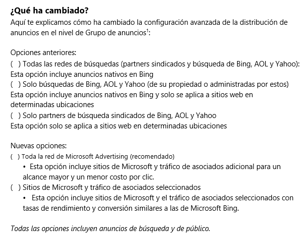 ivancapacete's tweet image. Cambios en #BingAds 🧐