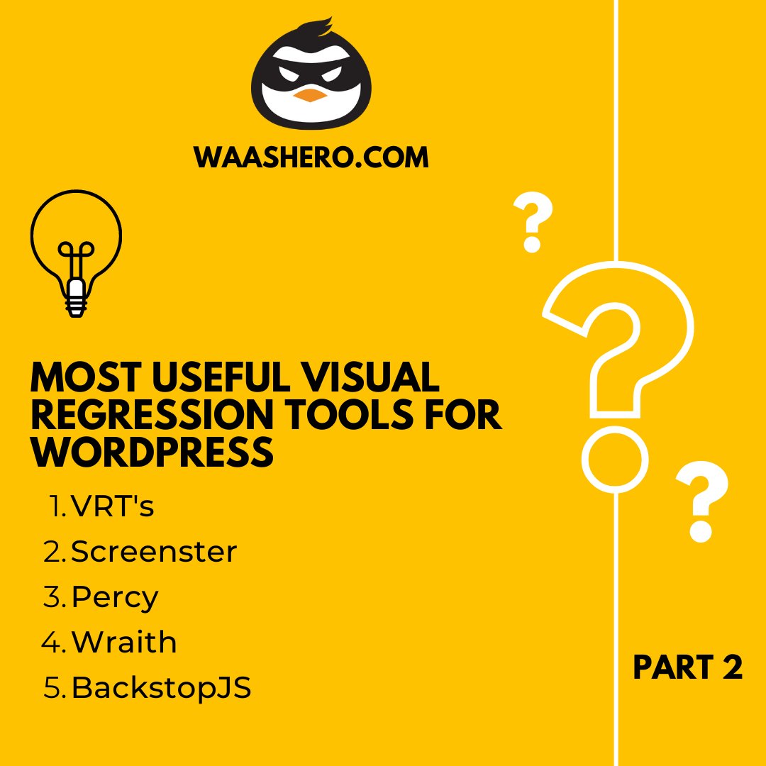 WaaSHero's tweet image. Check out these powerful tools that make it easy to test the look and feel of your website.
Checkout Our Latest Blogs: waashero.com/most-useful-vi…
#waashero #wordpress #visualregression #testing #wordpressdevelopment
For More Insightful Posts, Visit: waashero.com