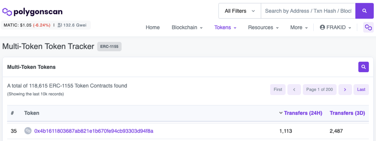 <a href="/frak_defi/">frak</a> is now ranked in the top 100 of Polygon Dapp in the <a href="/DappRadar/">DappRadar</a> ranking! It's only been 2 months since its launch and Frak is 35th most active #ERC1155 on the <a href="/0xPolygon/">Polygon | POL</a> Blockchain. We are building a web3 protocol opened to all.
Let's speak at <a href="/ParisBlockWeek/">Paris Blockchain Week</a>
