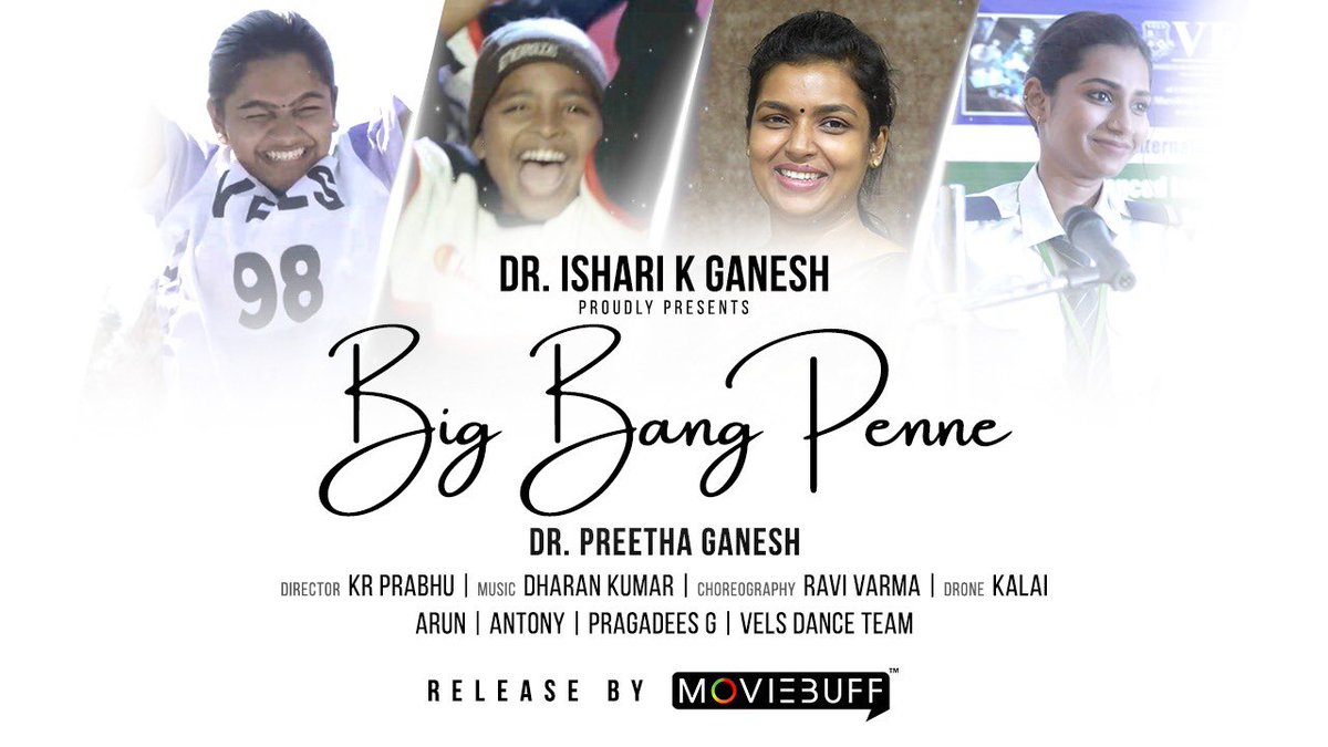 preethaa_ganesh's tweet photo. "Big Bang Penne" is an empowering Women's Day Anthem dedicated to all the incredible women who have dared to dream big and pursue their passions, defying all odds.

The song presented to you by @IshariKGanesh and @preethaa_ganesh 
🎬 : https://t.co/ZXgJv9m5mk

#BigBangPenne #Vels https://t.co/mM5tgsPkLn