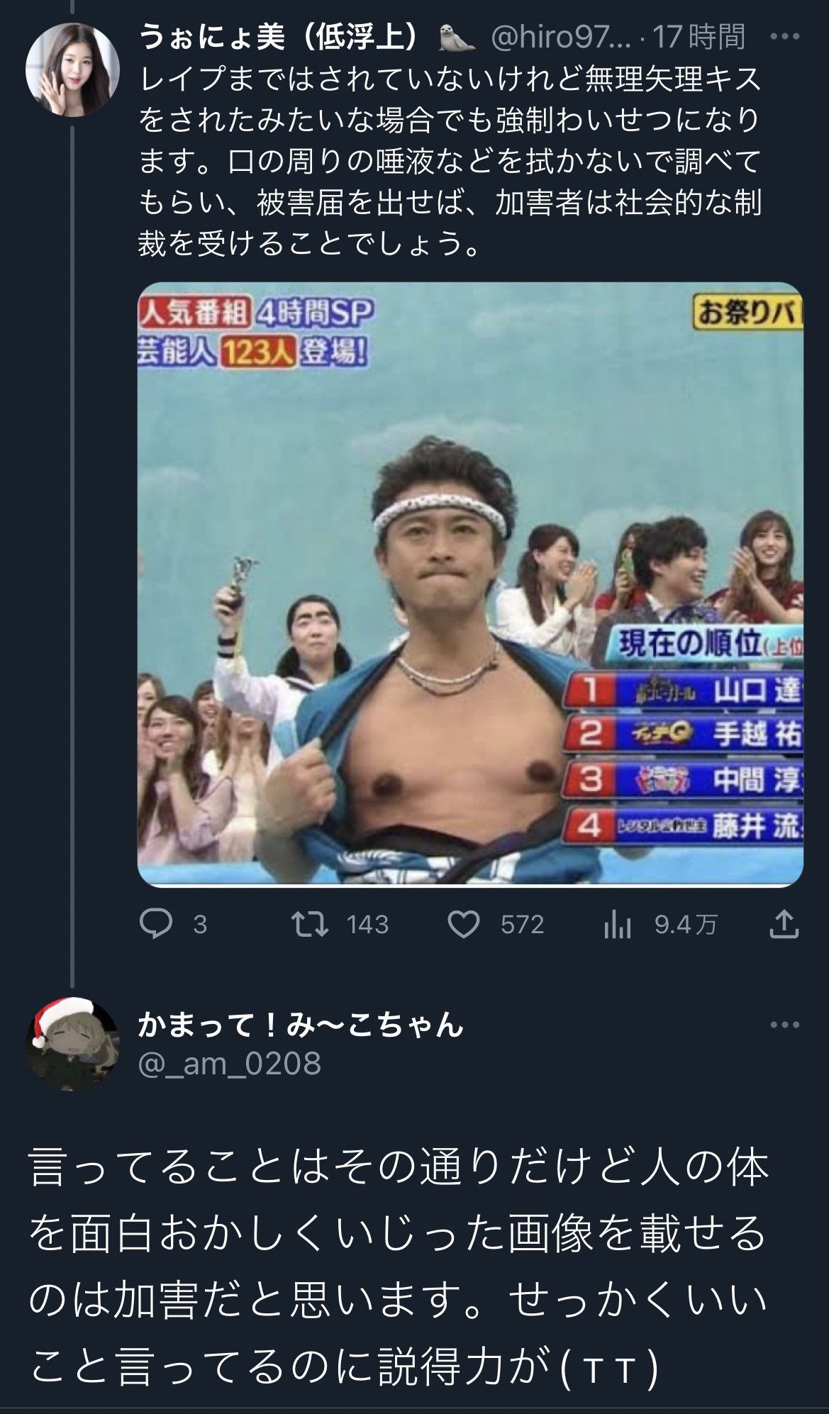 山口 達也 乳首